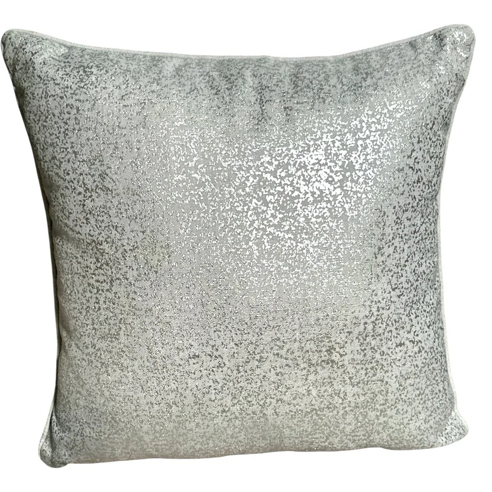 Elegant Silver Shimmering Decorative Throw‎ Pillow 20x20
